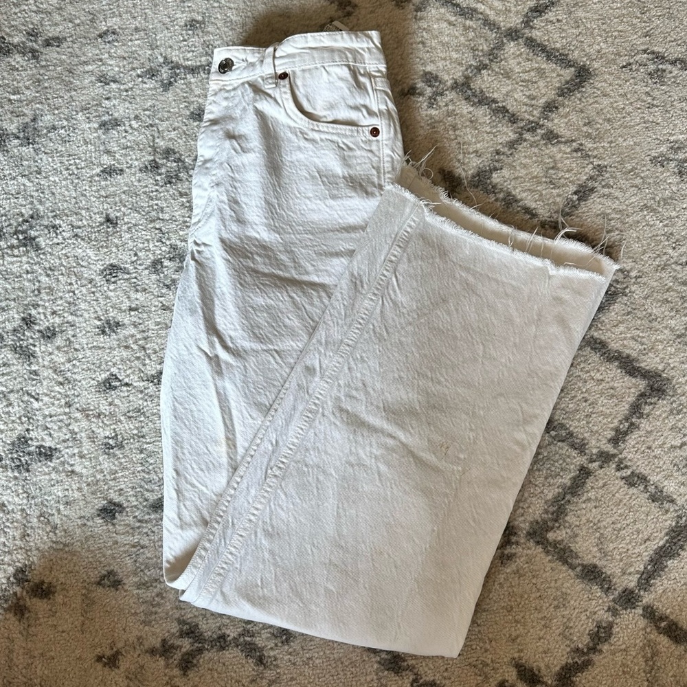 Zara high waisted wide leg jeans